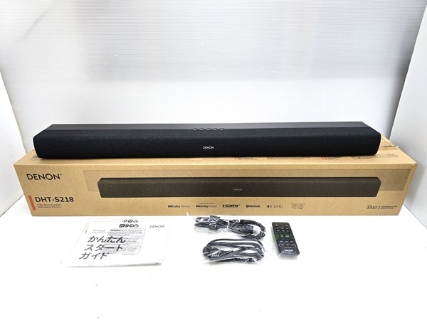 【中古品】 デノン DENON サウンドバー DHT-S218 2025年製 ブラック ○YR-19548○拍卖