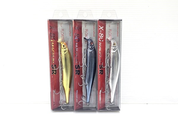 【中古未使用品】 メガバス Megabass ルアー X-80 マグナム SR 限定カラー ディープブルー フルオレンジゴールド フルメッキ ○YR-18396○拍卖
