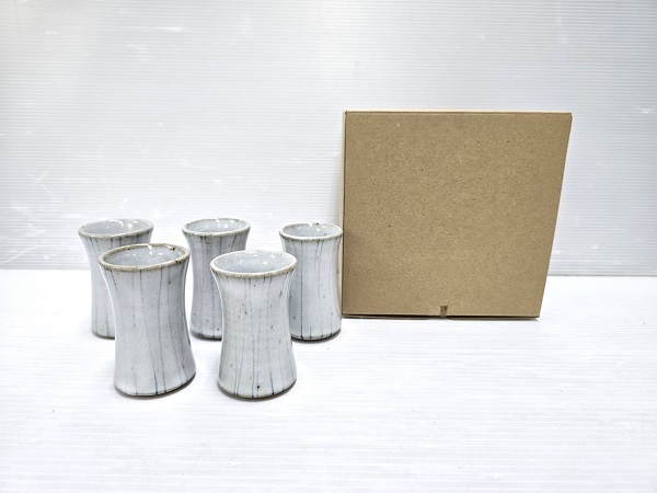 【未使用展示品】 天草 丸尾焼 湯呑 5客セット ○YR-19230○拍卖