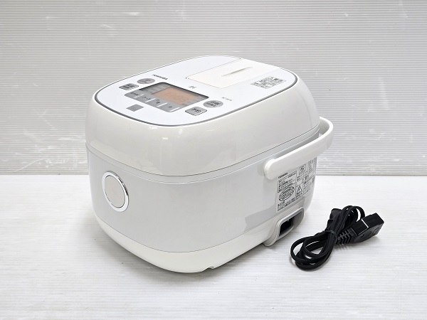 【中古品】 東芝 TOSHIBA IH方式 炊飯器 炊飯ジャー 3合炊き RC-5E7X 2022年製 ホワイト ○YR-19351○拍卖