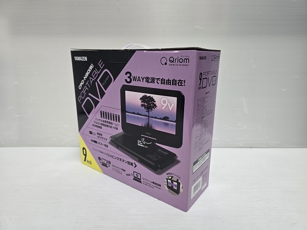 【中古未使用品】 ヤマゼン 山善 YAMAZEN 9インチ ポータブルDVDプレーヤー CPD-N90(B) ○YR-18963○拍卖