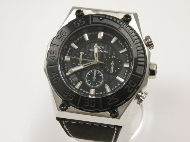 テクノス 腕時計 T1206SG クロノグラフ クォーツ 電池切れ 〇YR-07980〇拍卖