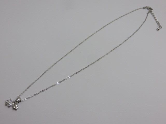 【中古品】 パリスビジュー Paris Bijoux スワロフスキー SWAROVSKI クローバーネックレス 〇YR-11525〇拍卖