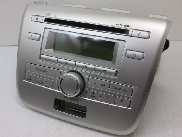 【中古未チェック品】 クラリオン Clarion ワゴンR用 純正CDデッキ PS-3075J-A 本体のみ 〇YR-14787〇拍卖