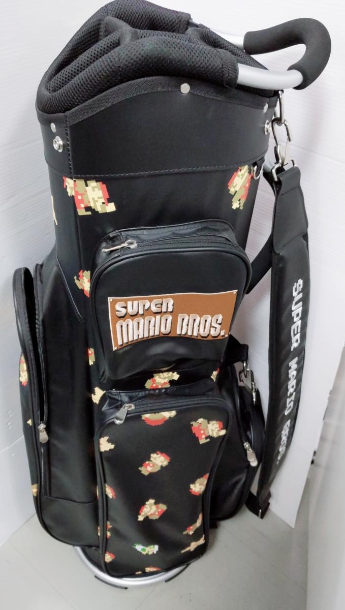 【中古品】スーパーマリオブラザーズ ゴルフ キャディバッグ 〇YR-54252〇拍卖