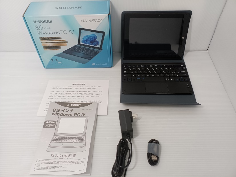 M-WORKS サイエル 8.9インチタブレット WindowsPC Ⅳ MW-WPC04 ノートPC 2in1 windows11 8000mAh大容量バッテリー【中古品】 ○YR-51590○拍卖