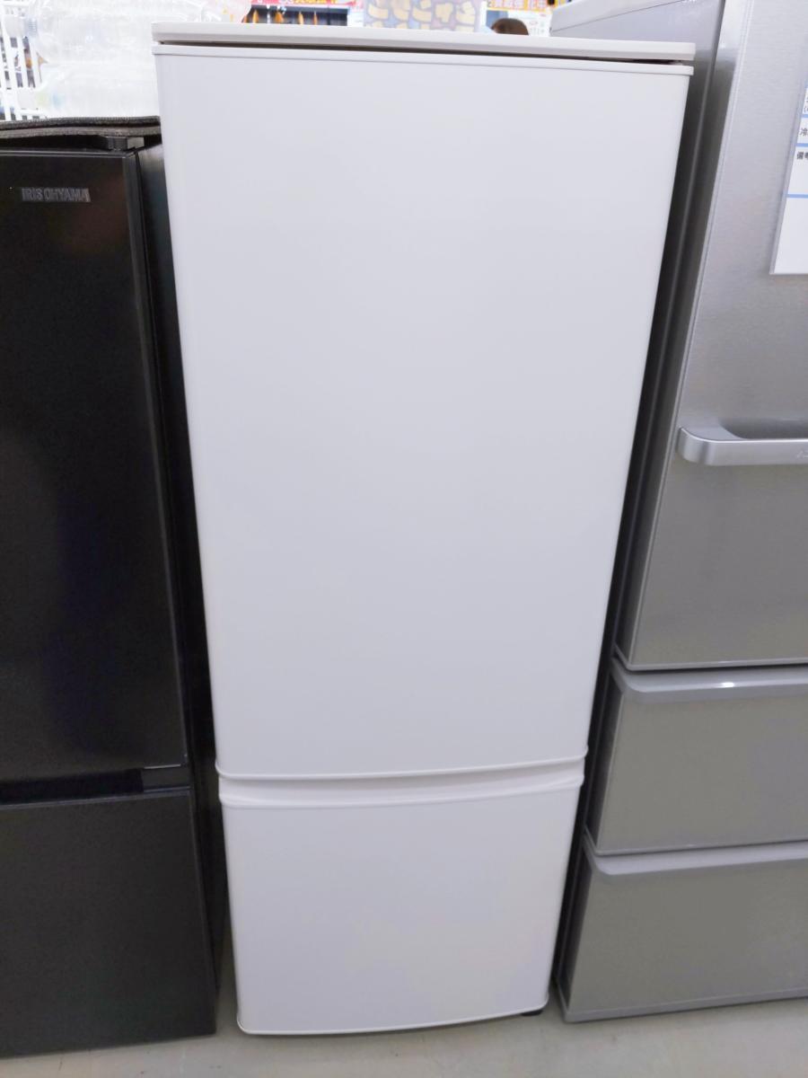 【中古品】三菱 168L 2ドア 冷凍冷蔵庫 2023年製 MR-P17J-W ホワイト 〇YR-53795〇拍卖