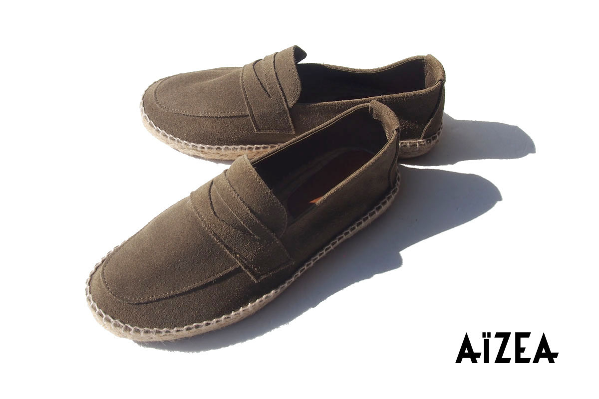 送料無料★【中古】アイセア|AIZEA|スエードエスパドリーユ|39拍卖