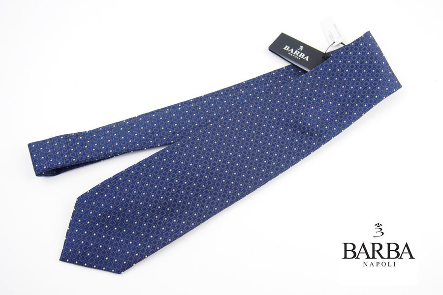 送料無料★新品|未使用|バルバ|BARBA|小紋柄シルクネクタイ拍卖