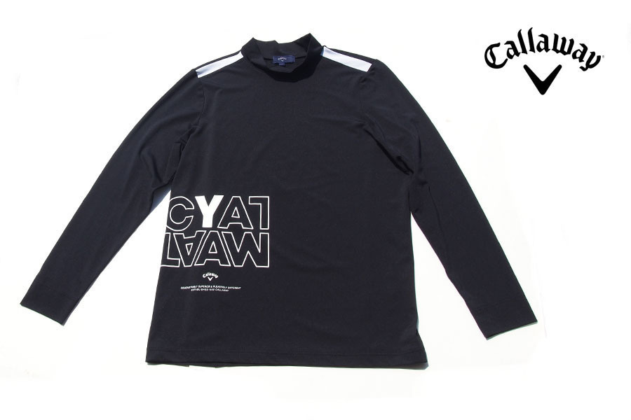 送料無料★【中古】キャロウェイ|Callaway|ストレッチスムースモックネック長袖シャツ|レディースゴルフウェア|LL拍卖