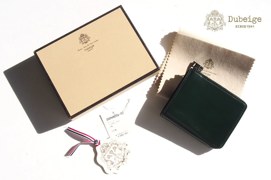 送料無料★新品|未使用|ドゥベージュ|Dubeige|ECLAT|エクラ|L字ファスナーコンパクト財布|グリーン拍卖