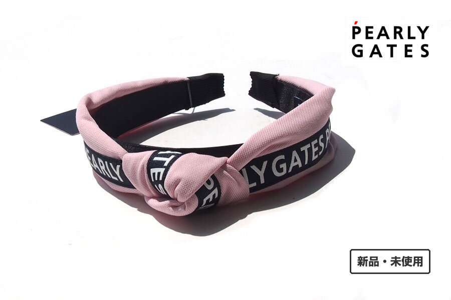送料無料★新品|未使用|パーリーゲイツ|pearly gates|ロゴカチューシャ拍卖