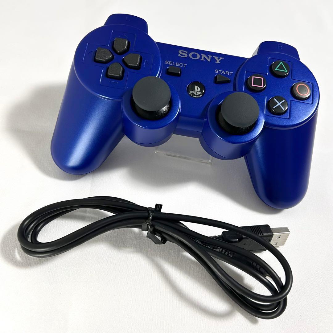 極美品 DUALSHOCK3 メタリック・ブルー 動作OK拍卖