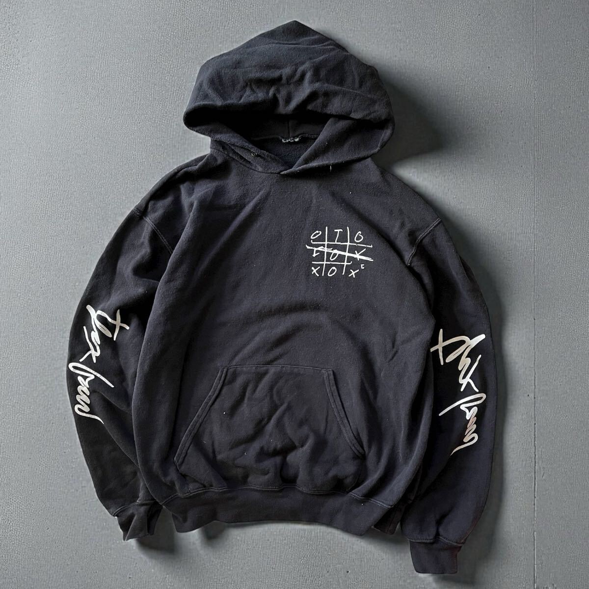 プリントパーカー フードパーカー カジュアル パーカー プルオーバー ブラック フーディー スウェット拍卖