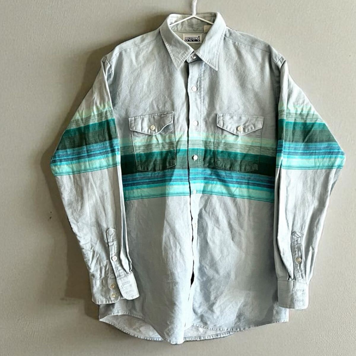 COWBOY'S ONLY カウボーイズオンリー 長袖ワークシャツ Mサイズ シャツ 長袖 長袖シャツ拍卖