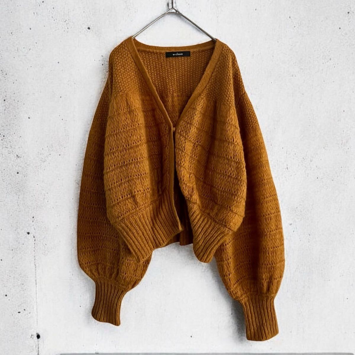 wcloset ニットカーディガン ダブルクローゼット Fサイズ カーディガン ニット セーター 長袖拍卖