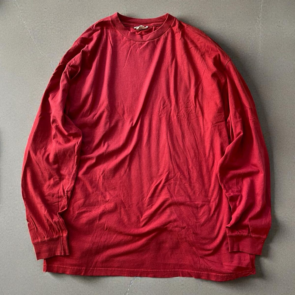 NAUTICA U.S.古着 無地プルオーバー 大きいサイズ XXLサイズ ロンT 長袖Tシャツ 無地 Tシャツ 古着拍卖