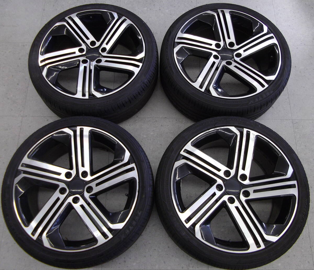 ★●2510-274LL 社外 ブラポリ 8J 18in +45 PCD112 4本セット VW フォルクスワーゲン ゴルフ ゴルフR ゴルフ7R アウディ A4 S4等拍卖