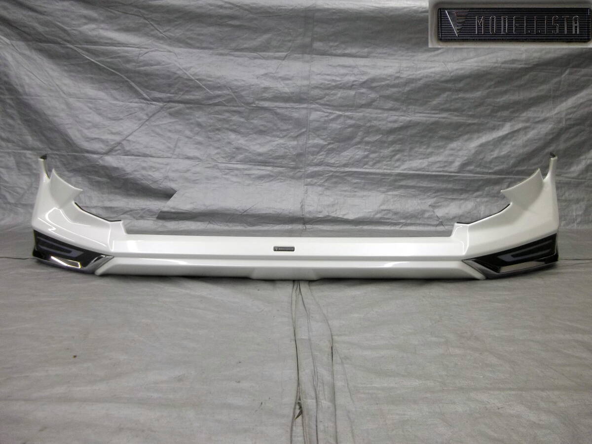 ★●2511-91LL MXAA52 MXAA54 MXAH52 MXAH54 RAV4 ラブ4 MODELLISTA モデリスタ LED付 フロントスポイラー ホワイトパール 点灯確認済み!拍卖