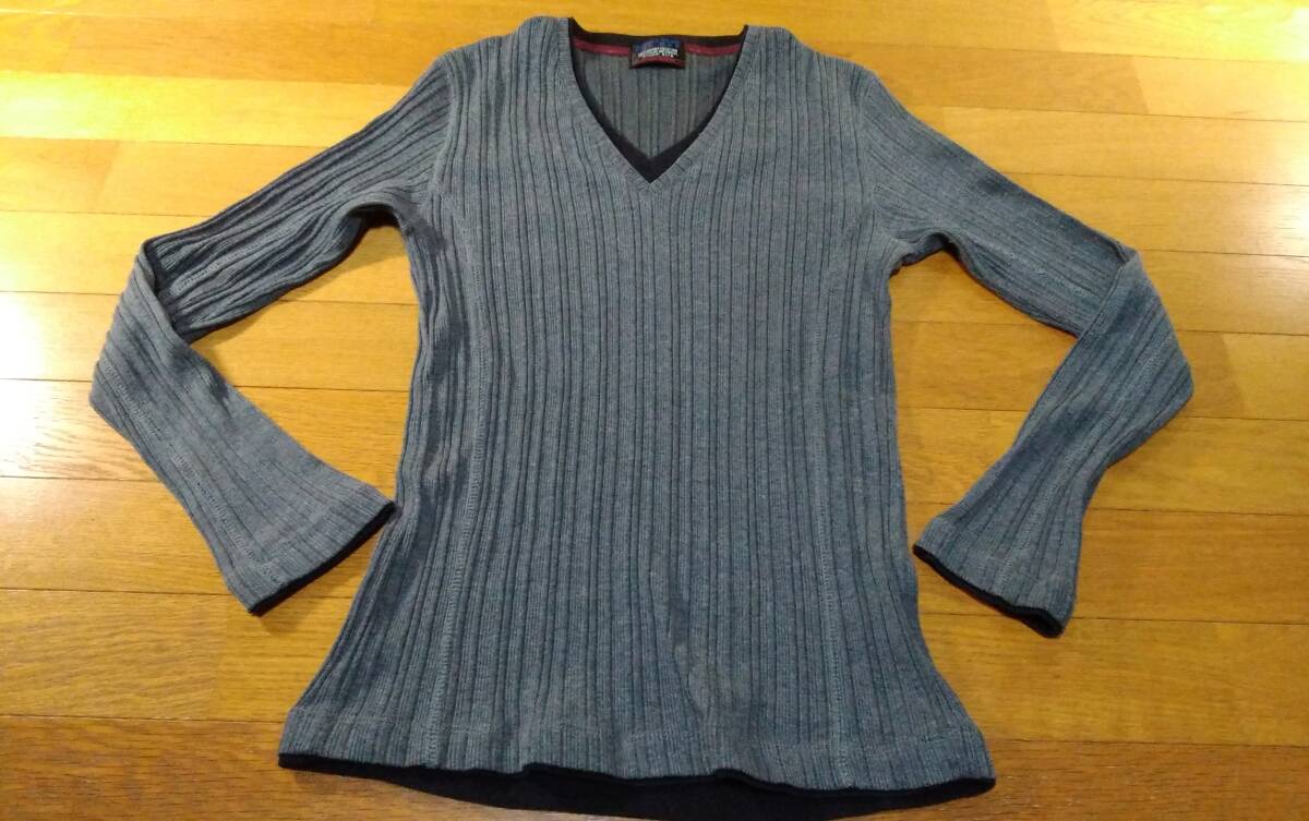 NICOLE CLUB ニコルクラブ FOR MEN ロンT 長袖Tシャツ SIZE:46 グレー 送料600円~拍卖