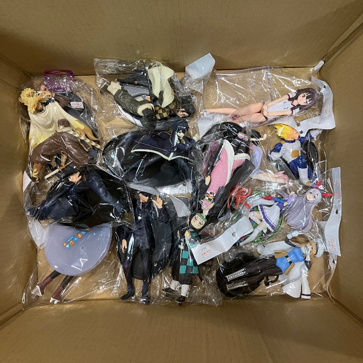 【むつ43-1113】【1円スタート】ワンピース 鬼滅の刃 他 箱なし フィギュアまとめ売り【現状品/ジャンク品】【同梱不可】拍卖