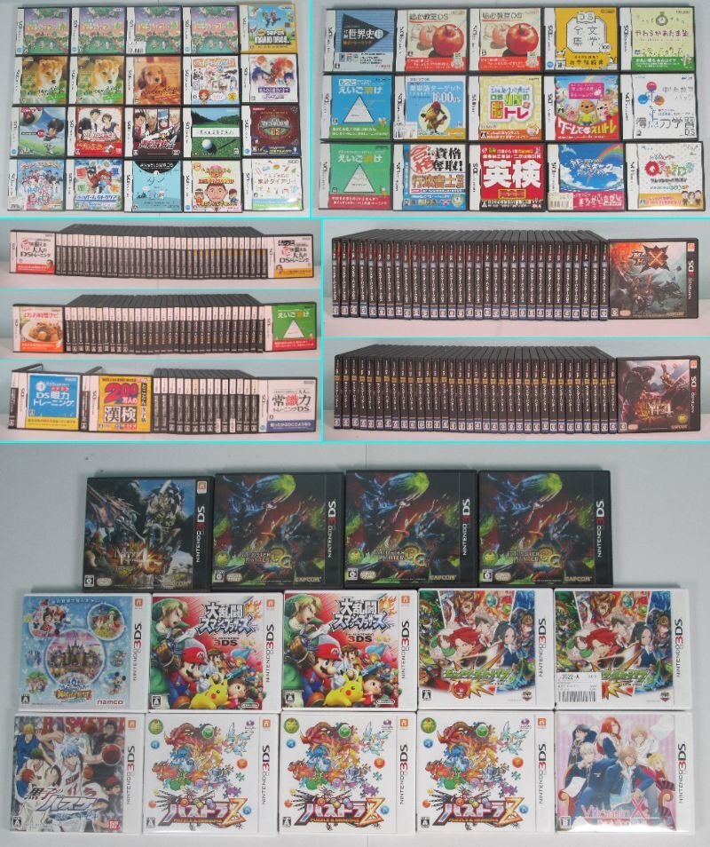 【大清水25-25-1106】ジャンク DSソフト 126本 3DSソフト 81本 大量 まとめ セット カセット【同梱不可】拍卖