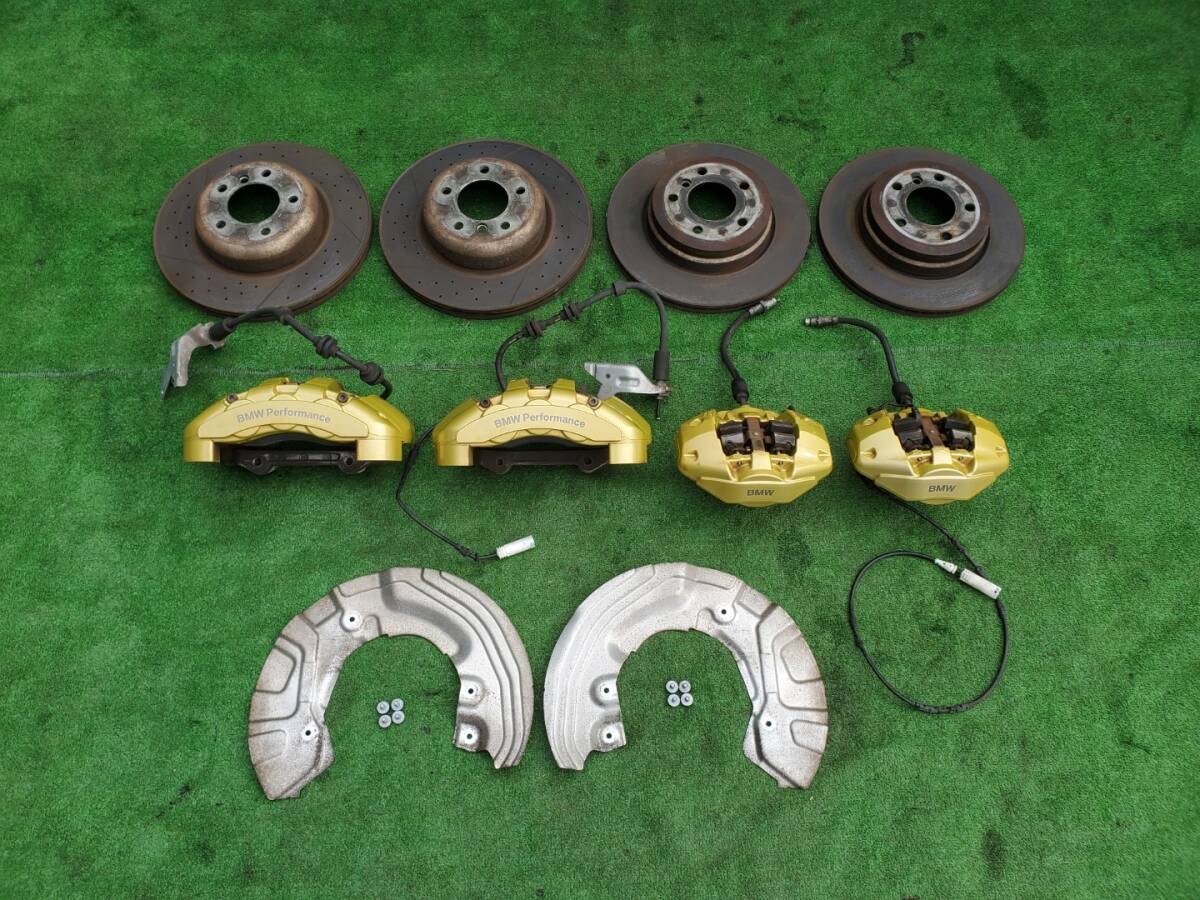 BMW M PERFOMANCE E90 E82 E87 E91 E92 E93 Mパフォーマンス ブレンボ 6・2ポット キャリパー・ドリルドローター・バックプレート セット拍卖