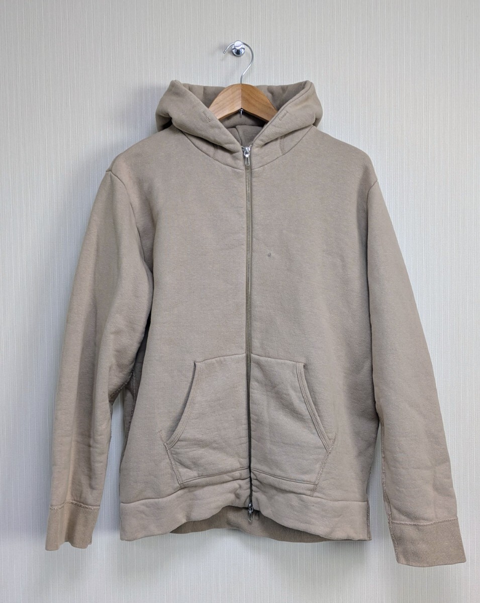 STILL BY HAND XL ジップアップ パーカー ベージュ拍卖