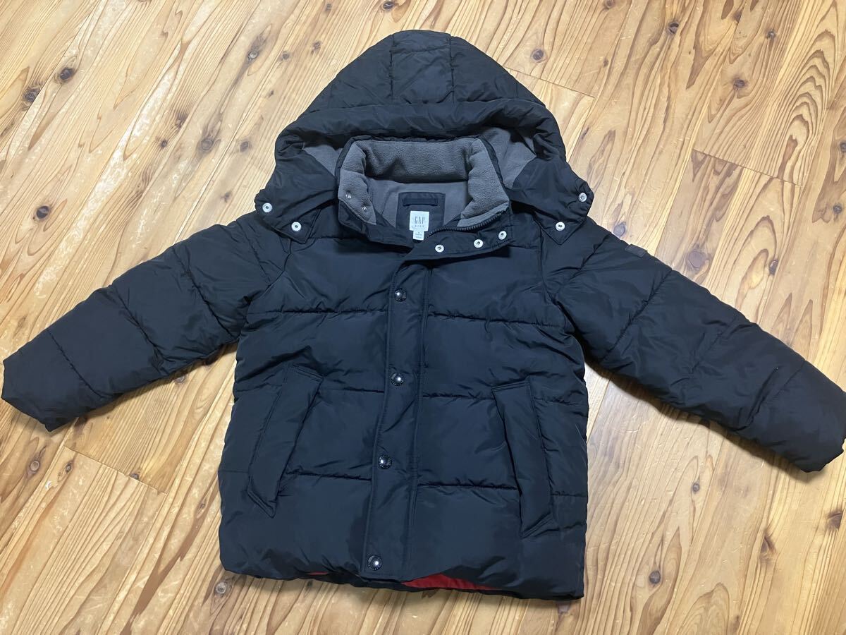 GAP kids ギャップ キッズ フード付きダウンコート 裏フリース M 130cm拍卖