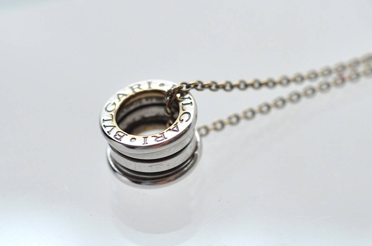 ★BVLGARI★ブルガリ★B-ZERO1★ビーゼロワン★ネックレス★K18WG★750WG★ホワイトゴールド★拍卖