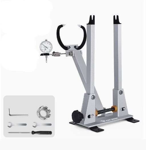 自転車ホイールツルーイングスタンド ダイヤルインジケーターゲージタイヤリムホイールブラケットMTBロードBMXバイクユーティリティ修理ツ拍卖