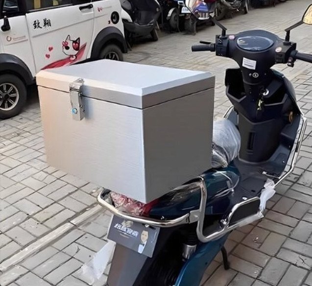 摩托用後尾箱・自転車用バックボックス(防水・配達専用)通用304ステンレス鋼後尾箱工具箱拍卖