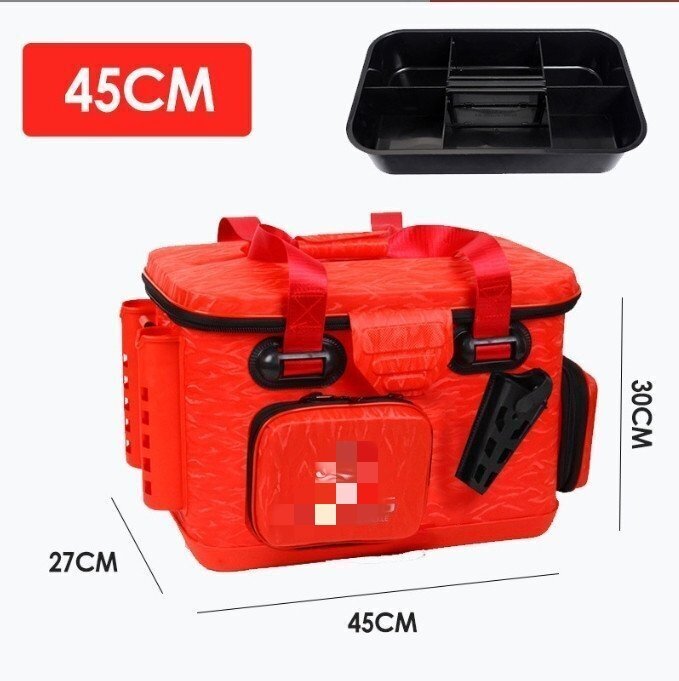 EVA 材質で厚肉に作られたルアーボックス、釣りバケツです。折りたたみ式ではなく、雨水を防ぐことができます拍卖