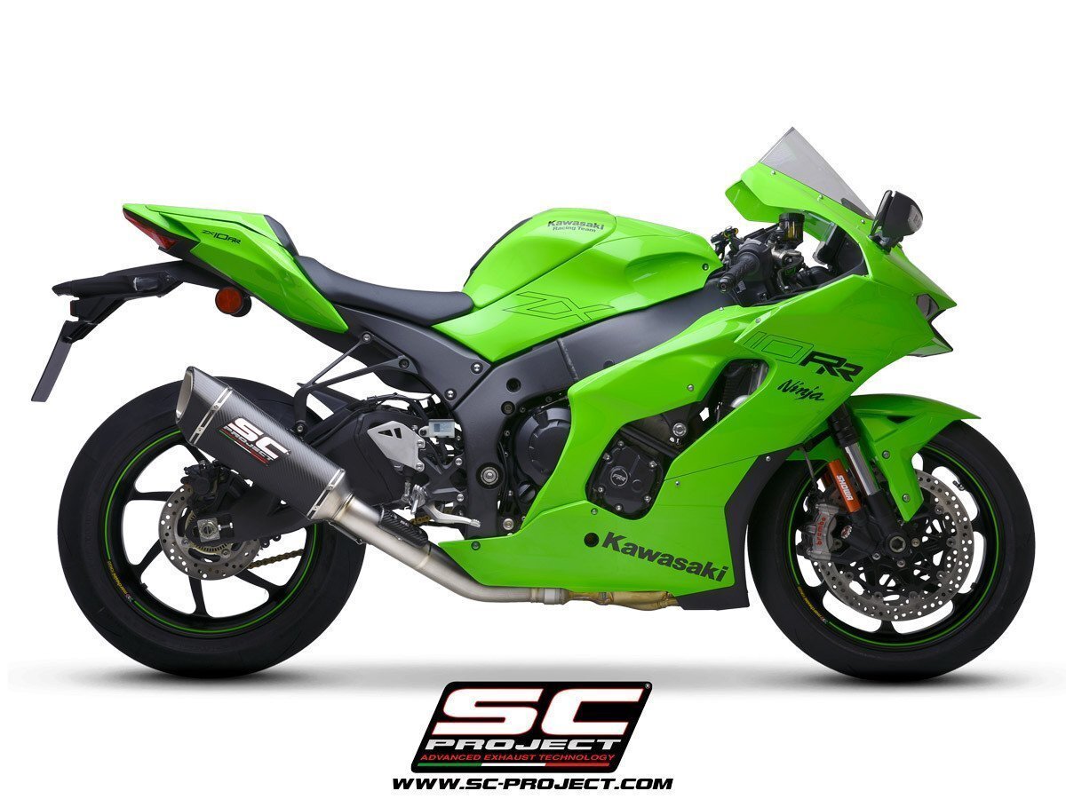 【国内在庫】SC-PROJECT SCプロジェクト SC1-Rスリップオンサイレンサー & フルチタンキャタライザーキャンセルパイプ NINJA ZX-10R RR ★拍卖
