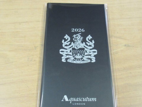 サライ Aquascutum アクアスキュータム スケジュール手帳 2026拍卖
