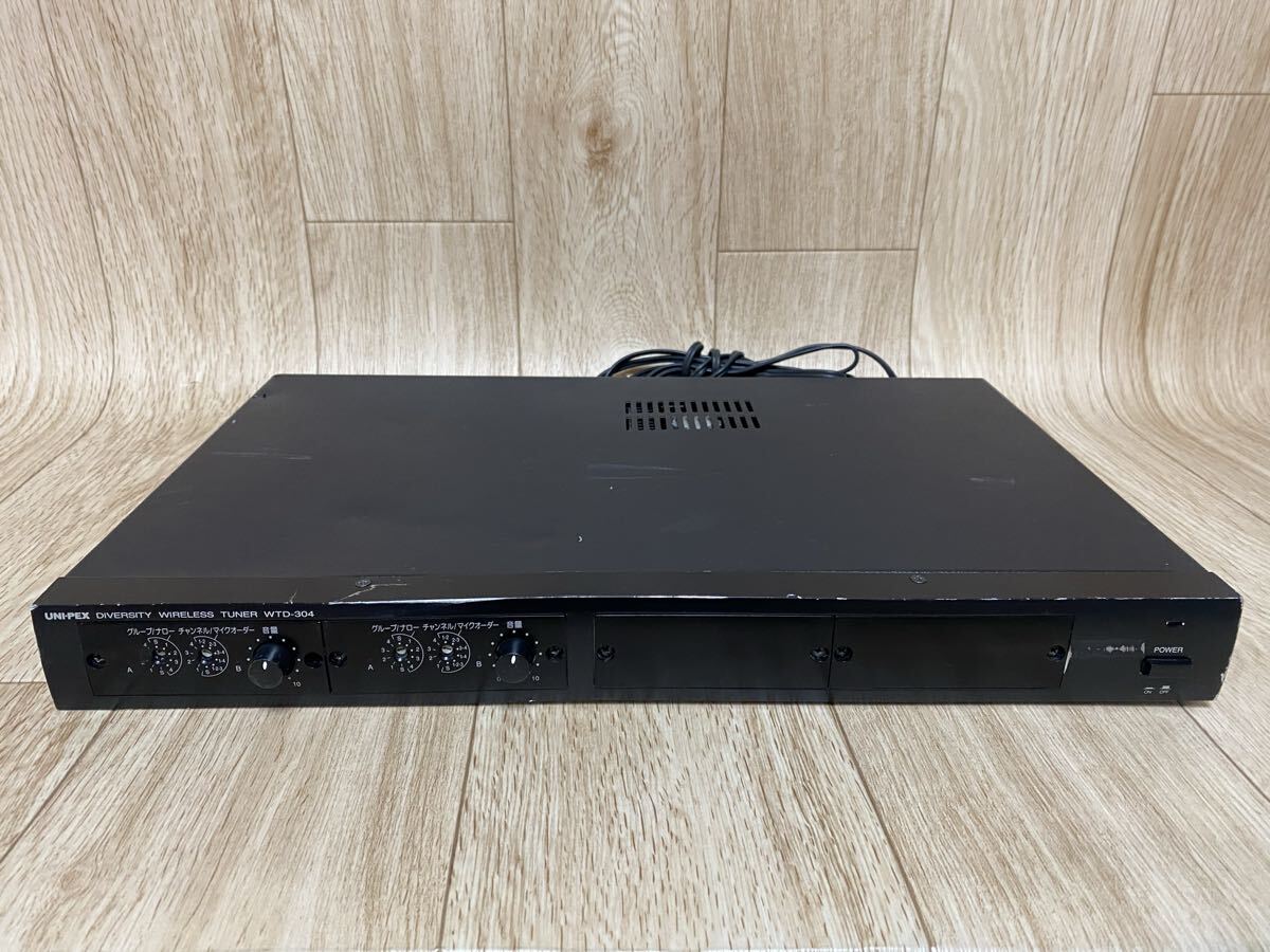 中古 UNI-PEX ダイバシティワイヤレス 受信機 WTD-304本体 通電確認済み/動作未確認/現状品/ジャンク拍卖