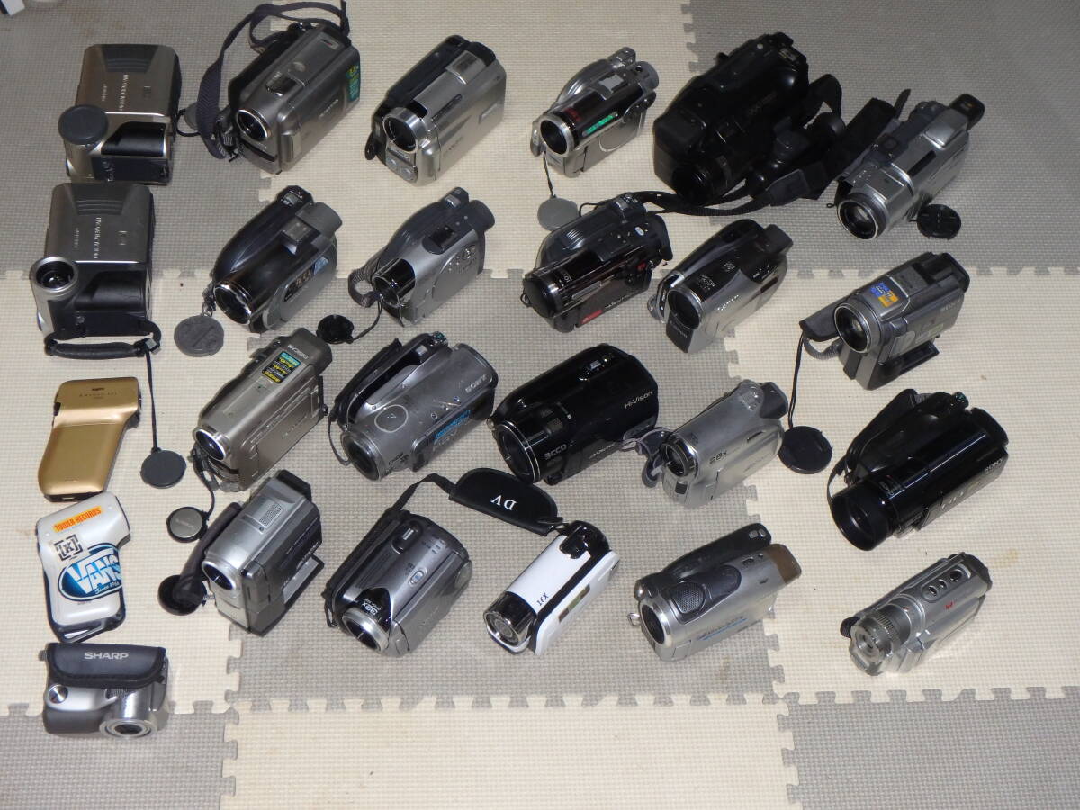 送料無料 ジャンク ビデオカメラ 24台 まとめて セット拍卖