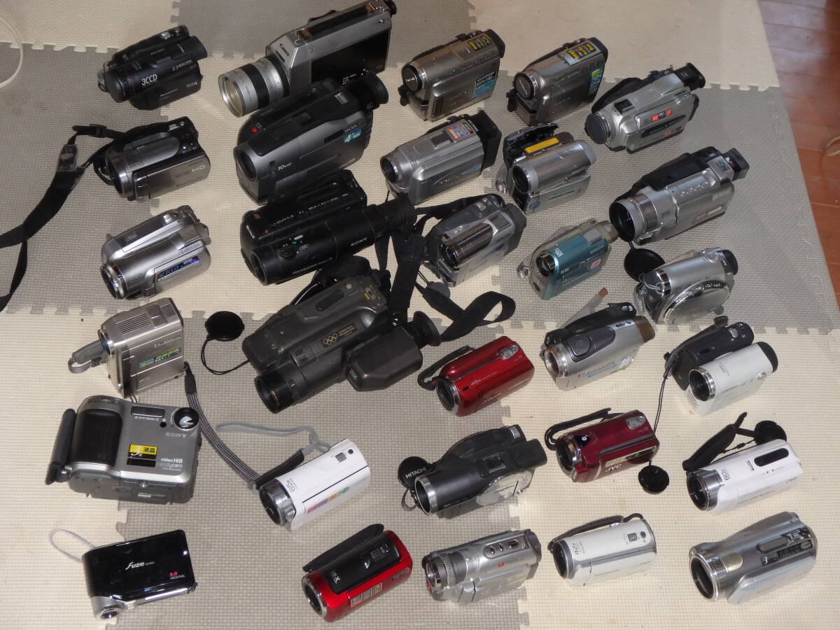 送料無料 ジャンク ビデオカメラ 30台 まとめて セット拍卖