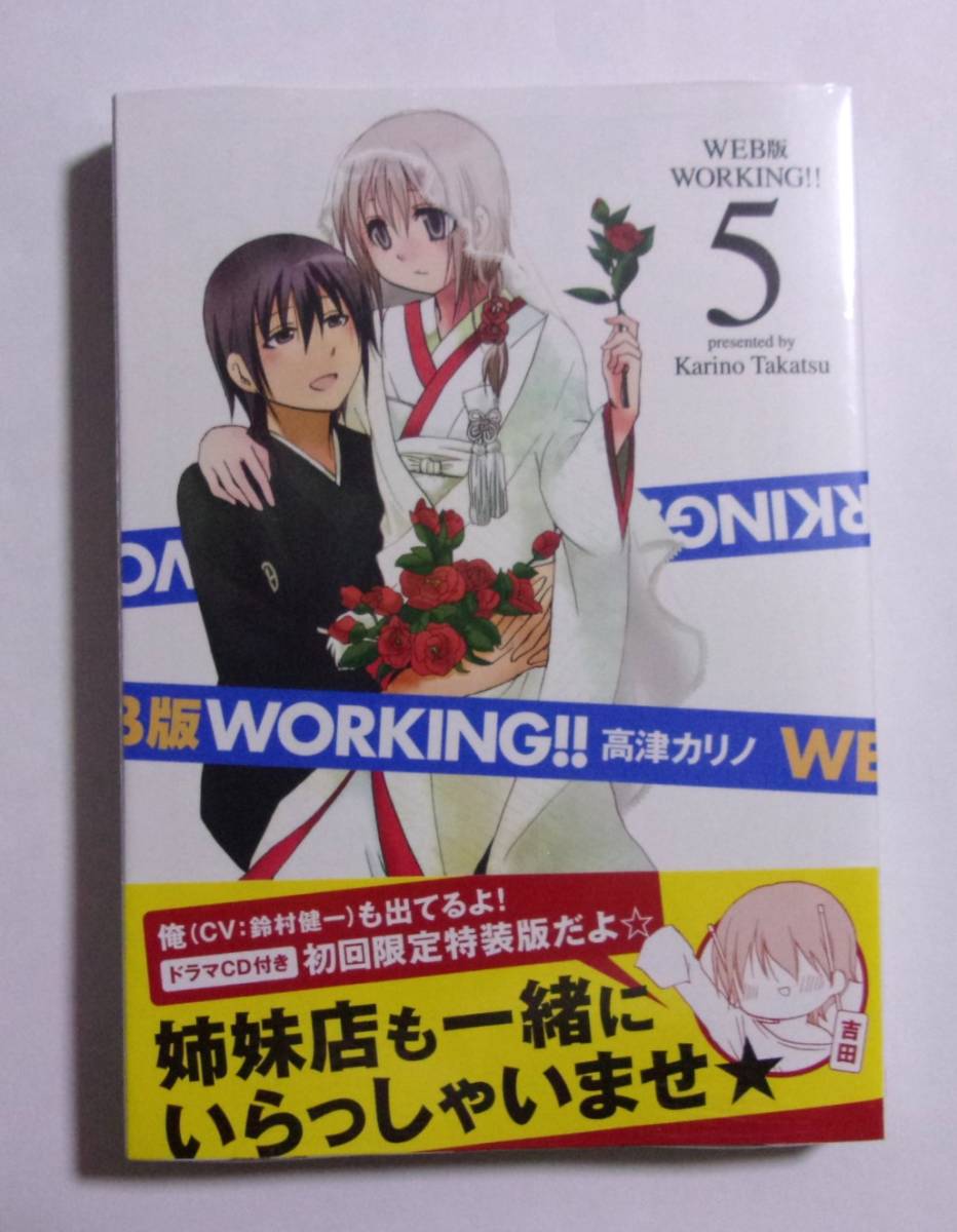 【シュリンク未開封品】【初回限定特装版】 WEB版 WORKING!! 5巻 高津カリノ/SQUARE ENIX ワーキング 拍卖