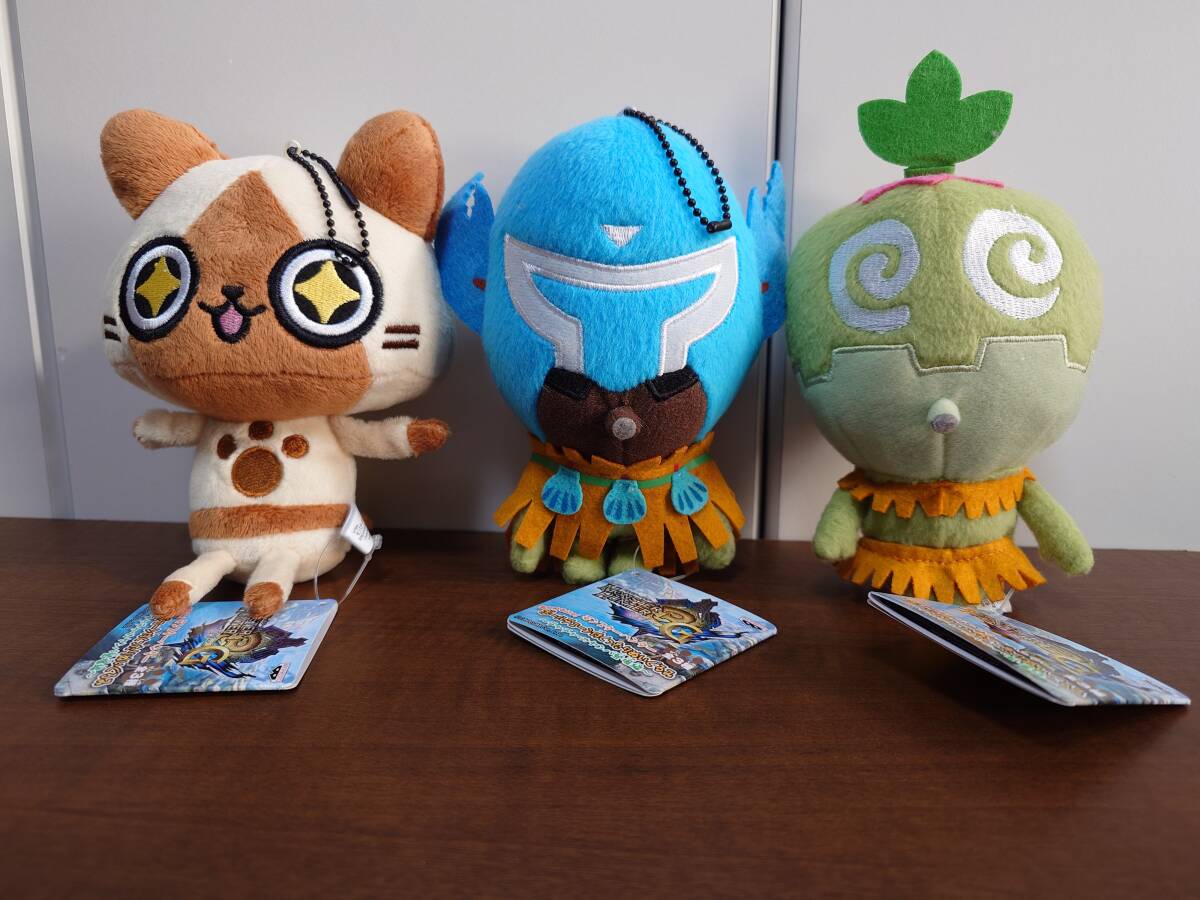 モンスターハンター ボールチェーン付きくったりぬいぐるみ チャチャ・カヤンバ登場編 3種拍卖