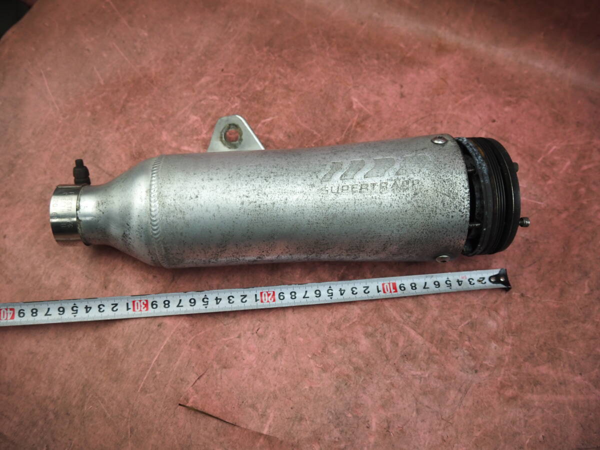 (1台分解) 凹みなし !! (エキパイ別出品) / スパトラ TW200 社外 サイレンサー マフラー スーパートラップ 2JL (TW225) 100XAAF10拍卖