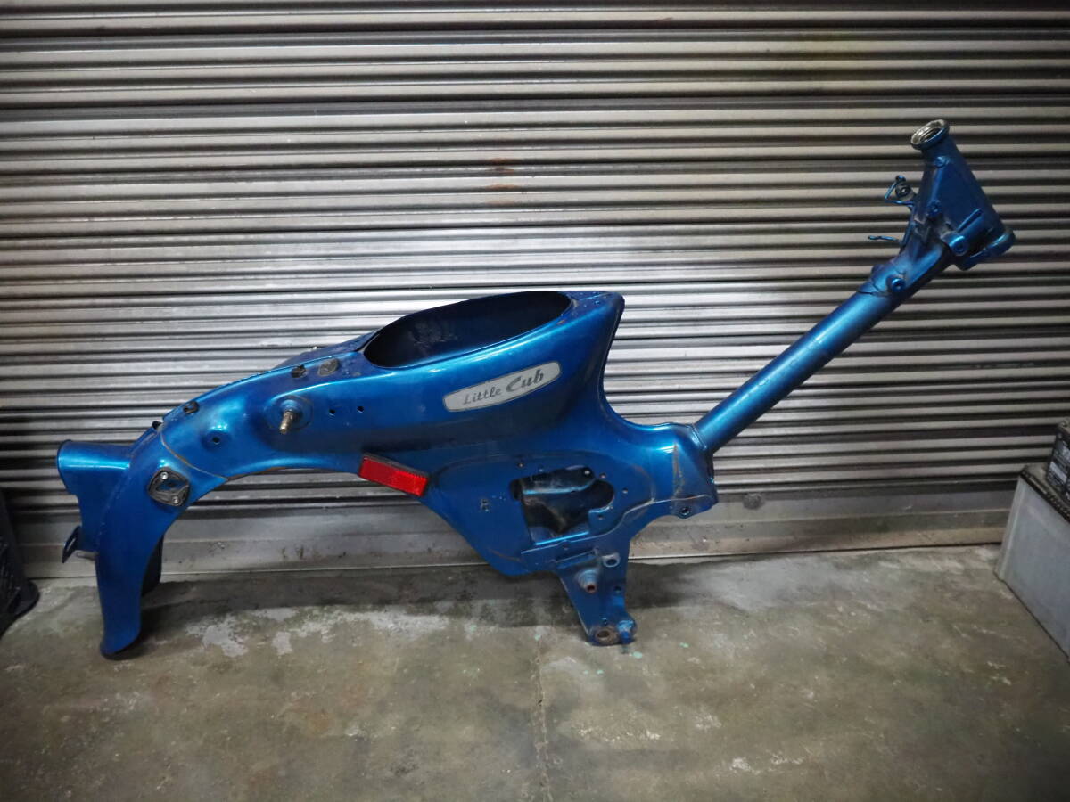 (1台分解) 限定カラー !! 書付き/事故なし/コーション付/画像大量 50th限定 リトルカブ 純正 フレーム AA01 260~XAAT24拍卖