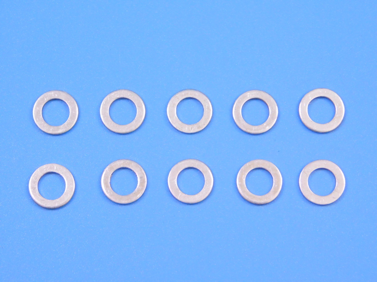 【アルミワッシャー・M8×10個】※ (外径14・内径8・厚み1.5mm)拍卖