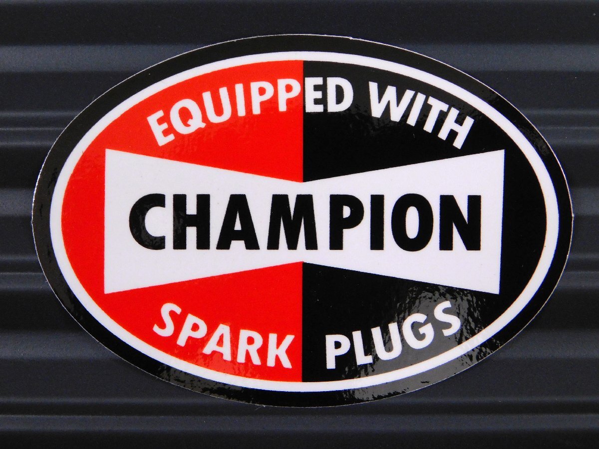 ◆送料\110◆【CHAMPION/チャンピオンプラグ】※《レーシングステッカー》 (品番ms001) アメリカン雑貨 ガレージ拍卖