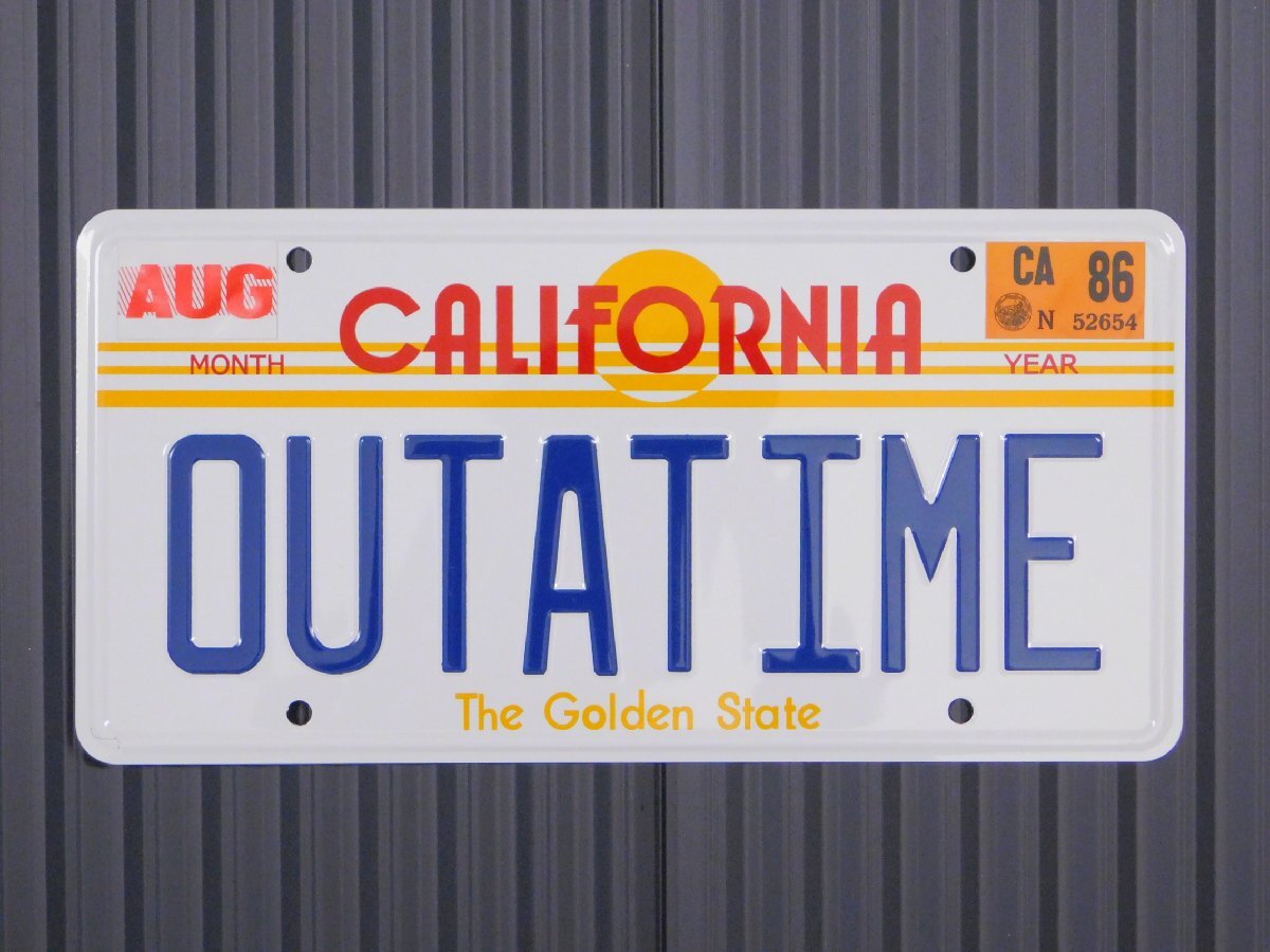 ◆送料\185◆【 ムービーライセンスプレート・登録証ステッカー付】※《Back to the Future /バック・トゥ・ザ・フューチャー》デロリアン拍卖