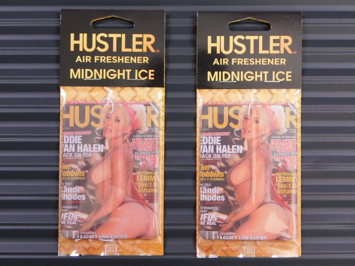 ◆送料\110◆【HUSTLER・ハスラー】※《エアーフレッシュナー2枚・MIDNIGHT ICE》 セクシー美女 カバーガール 2009-04拍卖