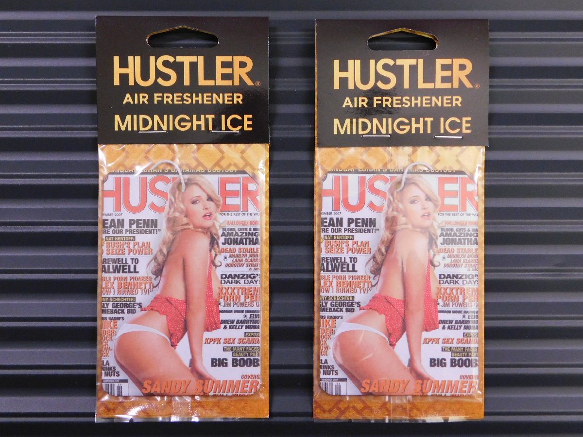 ◆送料\110◆【HUSTLER・ハスラー】※《エアーフレッシュナー2枚・MIDNIGHT ICE》 セクシー美女 カバーガール 2007-11拍卖