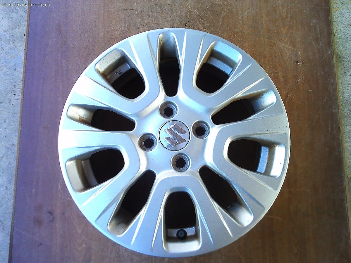 ソリオ ホイール 1本 平成31年 DAA-MA36S 15インチ 5J オフセット45 ハイブリットMX 21万km 即決あり ii拍卖