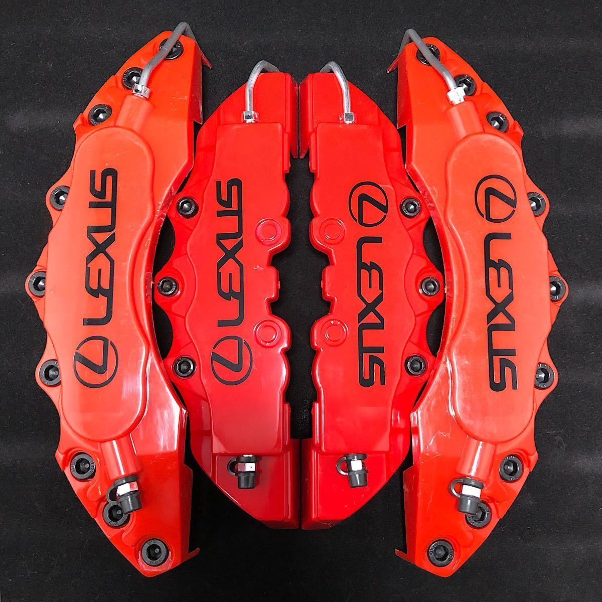 【金属黒ボルト】LEXUS キャリパーカバー レクサス ブレーキ 4個1台分 LMサイズ LS GS IS ES HS RX NX LX LC RC CT UX拍卖
