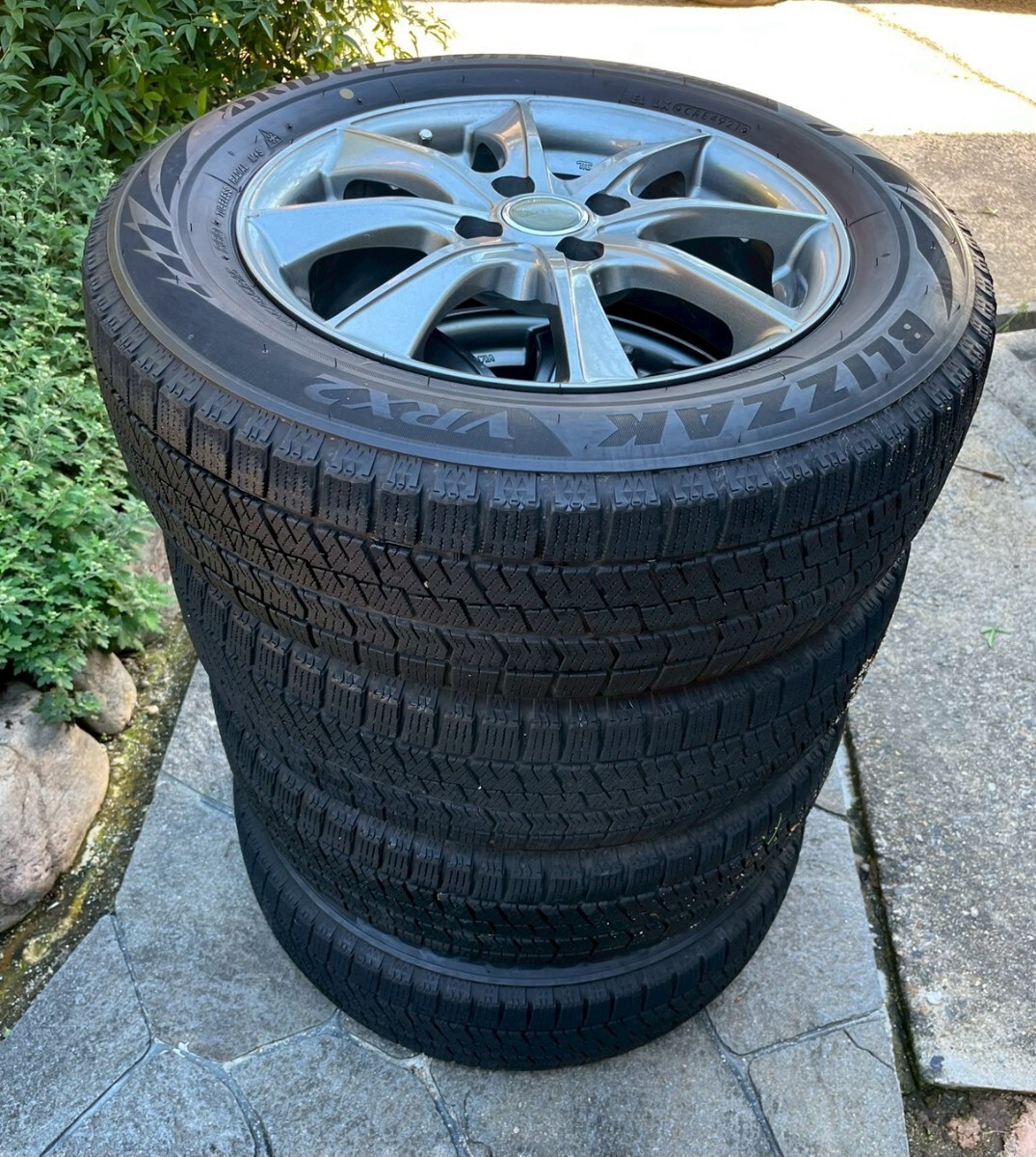 BRIDGESTONE ブリヂストン BLIZZAK VRX2+lebenレーベンアルミホイールセット 185/65R15 スタッドレスタイヤ ブリザック 冬用タイヤ拍卖